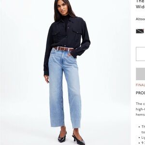 Madewell The Petite Perfect Vintage Wide-Leg Crop Jean